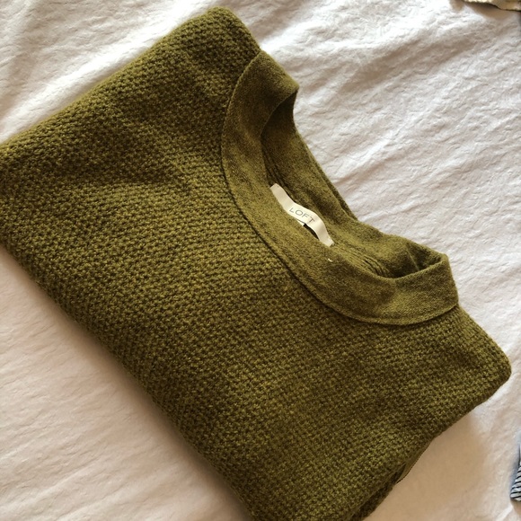 Rabbit/wool/cotton blend sweater